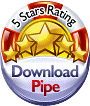 5 stars from downloadpipe.com