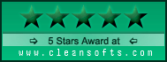 5 Stars from cleansofts.com
