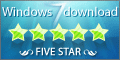 5 Stars from windows7downloads.com
